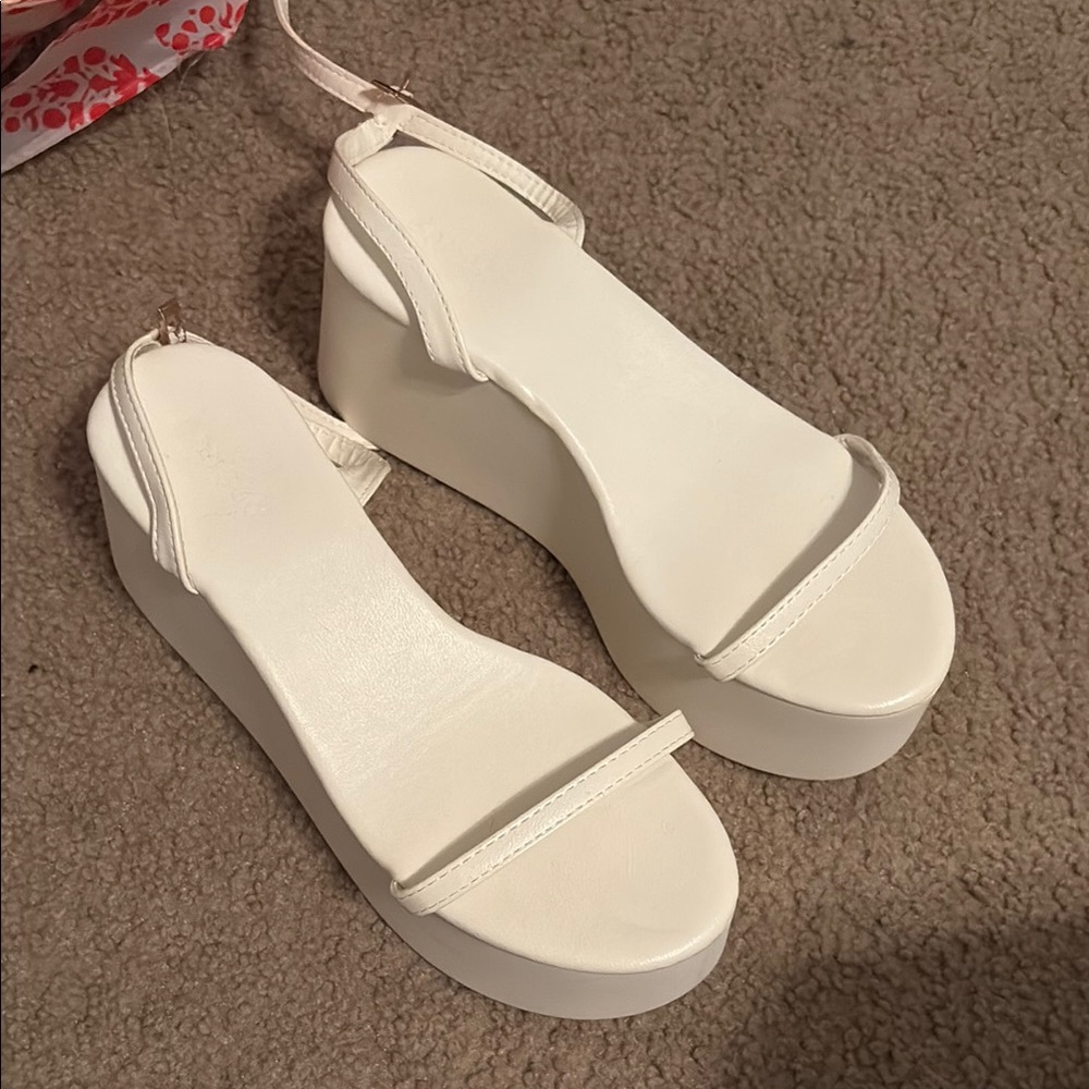 White Platform Sandals